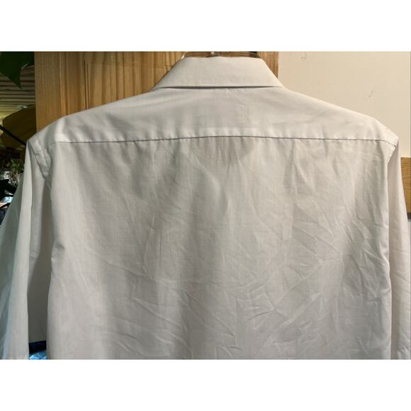 Ketch VTG men’s 15.5 White Red Half Sleeve Cotton Polyester Button down shirt - Picture 6 of 7